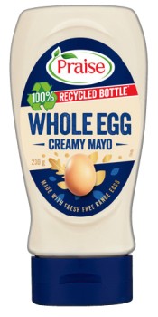 Praise+Whole+Egg+Squeezy+Mayo+230%E2%80%91250g+Selected+Varieties