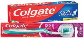 Colgate+Toothpaste+110%E2%80%91120g%2C+Zig+Zag+Toothbrush+1+Pack+or+Total+Tartar+Control+Dental+Floss+25m+Selected+Varieties