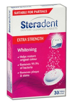 Steradent+Extra+Strength+Denture+Cleansing+Tablets+30+Pack