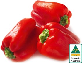 Australian-Red-Capsicum on sale