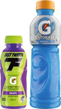 Gatorade+600mL+or+Gatorade+Fast+Twitch+350mL+Selected+Varieties