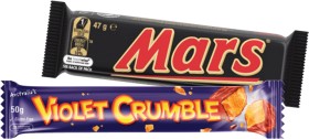 Mars+Medium+Bars+44%E2%80%9156g%2C+Violet+Crumble+Bar+50g+or+M%26amp%3BM%26rsquo%3Bs+35%E2%80%9149g+Selected+Varieties