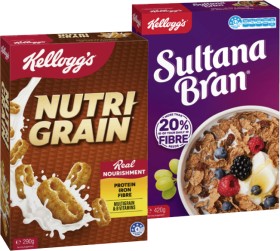 Kellogg%26rsquo%3Bs+Nutri%E2%80%91Grain+290g%2C+Sultana+Bran+420g+or+Original+Special+K+300g