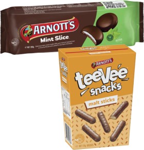 Arnotts-Mint-Slice-or-TeeVee-Snacks-Biscuits-175g-200g on sale