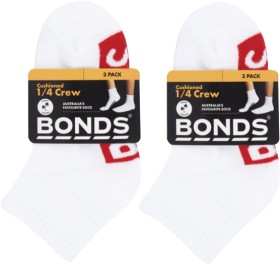 Bonds-Kids-Logo-Crew-Socks-Size-3-8-3-Pack on sale