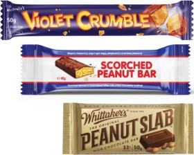 Violet-Crumble-Whittakers-Slab-or-Cooks-Scorched-Peanut-Bar-45g-50g on sale