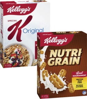 Kelloggs-Nutri-Grain-470g-or-Special-K-Cereal-500g on sale
