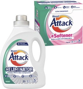 Biozet-Attack-Plus-Laundry-Liquid-2-Litre-or-Powder-2kg on sale