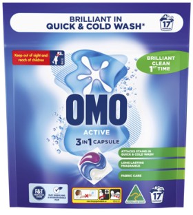 Omo-Laundry-3-in-1-Laundry-Capsules-17-Pack on sale