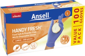 Vileda-Ansell-Handy-Fresh-Large-Gloves-100-Pack on sale