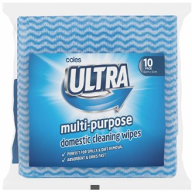 Coles+Ultra+Multipurpose+Domestic+Cleaning+Wipes+10+Pack
