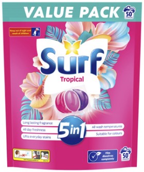 Surf-Laundry-Capsules-Tropical-50-Pack on sale