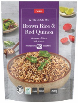 Coles-Microwave-Brown-Rice-Red-Quinoa-250g on sale