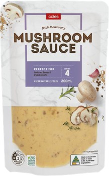 Coles+Premium+Mushroom+Sauce+200mL
