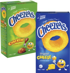 Cheezels-125g on sale