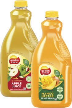 Golden-Circle-Mango-Nectar-or-Apple-Juice-2-Litre on sale
