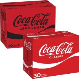 Coca-Cola-Soft-Drink-30x375mL on sale