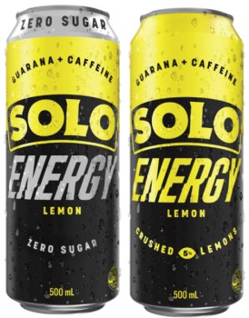 Solo-Lemon-Energy-Drink-500mL on sale