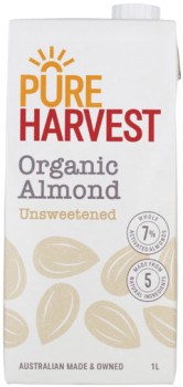Pureharvest+Organic+Unsweetened+Almond+Milk+1+Litre