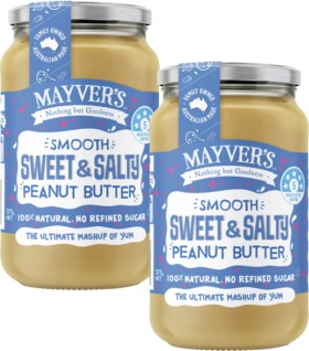 Mayver%26%23039%3Bs+Smooth+Sweet+%26amp%3B+Salty+Peanut+Butter+375g