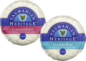 Tasmanian-Heritage-Double-Cream-Brie-or-Camembert-200g on sale