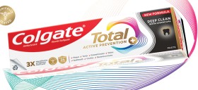Colgate-Total-Active-Prevention-Deep-Clean-Charcoal-Toothpaste-115g on sale
