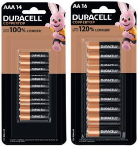 Duracell+Coppertop+Batteries+AA+16+Pack+or+AAA+14+Pack