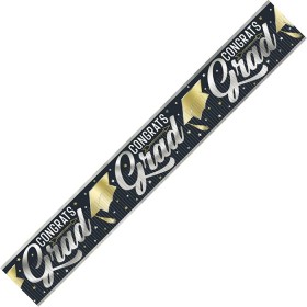 Graduation-Banner-Congrats-Grad-Foil-Fringe-365m-Ea on sale