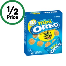 Oreo-Mini-Cookies-204g-Pk-10 on sale
