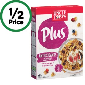 Uncle-Tobys-Plus-Cereal-410-435g on sale