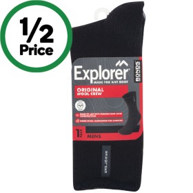 Bonds-Mens-Explorer-Sock-Assorted-Pk-1 on sale