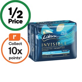 Libra-Invisible-Regular-Pads-Pk-14 on sale