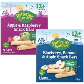 Raffertys-Garden-Fruit-Snack-Bars-128g-Pk-8 on sale
