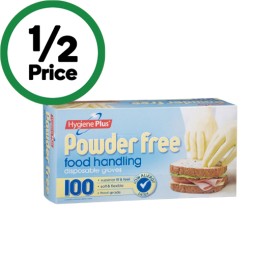 Hygiene-Plus-Powder-Free-Disposable-Gloves-Pk-100 on sale