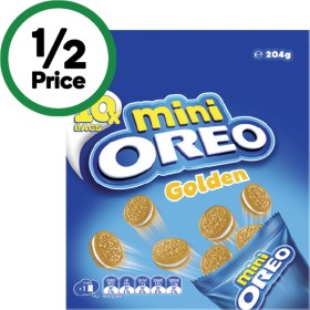 NEW-Oreo-Mini-Golden-204g-Pk-10 on sale