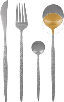 Crinkle-Texture-Cutlery-Set-16-Pack on sale