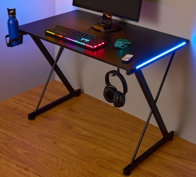 Thunda-Gaming-Desk-with-Gaming-Lights on sale