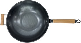 Home-Stories-Carbon-Steel-Wok-D34cm on sale