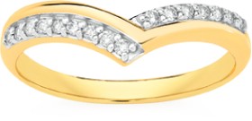 9ct+Gold+Diamond+Band
