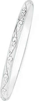 Sterling+Silver+Domed+5x65mm+Solid+Engraved+Bangle