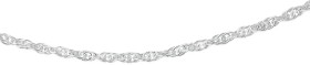 Sterling+Silver+42%2B5cm+Rope+Chain