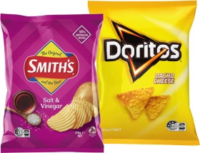 Smith%26rsquo%3Bs+Crinkle+Cut+Chips%2C+Doritos+Corn+Chips+150-170g+or+Thinly+Cut+Chips+175g+Selected+Varieties