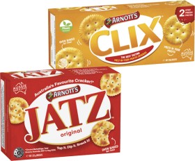 Arnott%26rsquo%3Bs+Jatz+225g+or+Clix+250g+Selected+Varieties