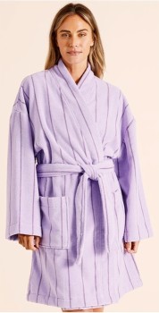 Vue+Pinstripe+Bath+Robe+-+Purple