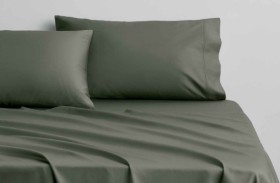 Sheridan+Egyptian+Cotton+Sateen+Sheet+Set%5E+in+Olive+Grey