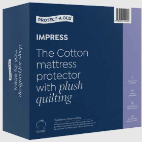 Protect-A-Bed+Impress+Cotton+Quilt+Mattress+Protector