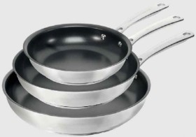 The+Cooks+Collective+One+Stainless+Steel+Non-Stick+Triple+Frypan+Set+20%2C+24+and+28cm