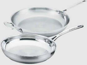 Scanpan+2pc+Impact+Stainless+Steel+Frypan+Set+24+and+32cm