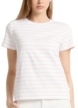 Guess+Jeans+T-Shirt+in+Pure+White+Ground+Pink+Stripes