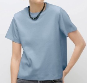 Vera+Moda+Naima+T-Shirt+in+Dusty+Blue